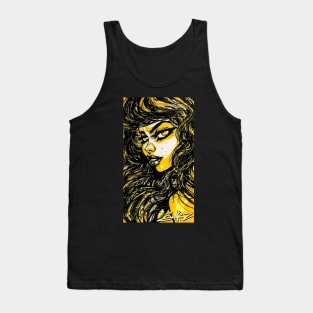 Yellow Portrait Tank Top